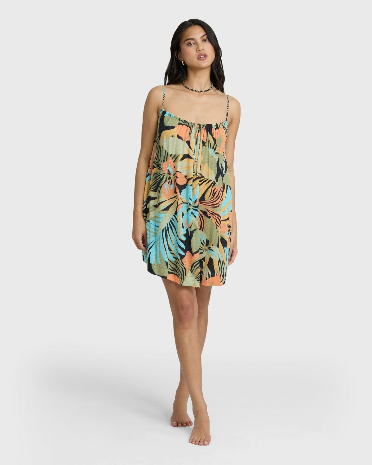 Billabong Women's Beach Song Printed Mini Dress - Black Multi