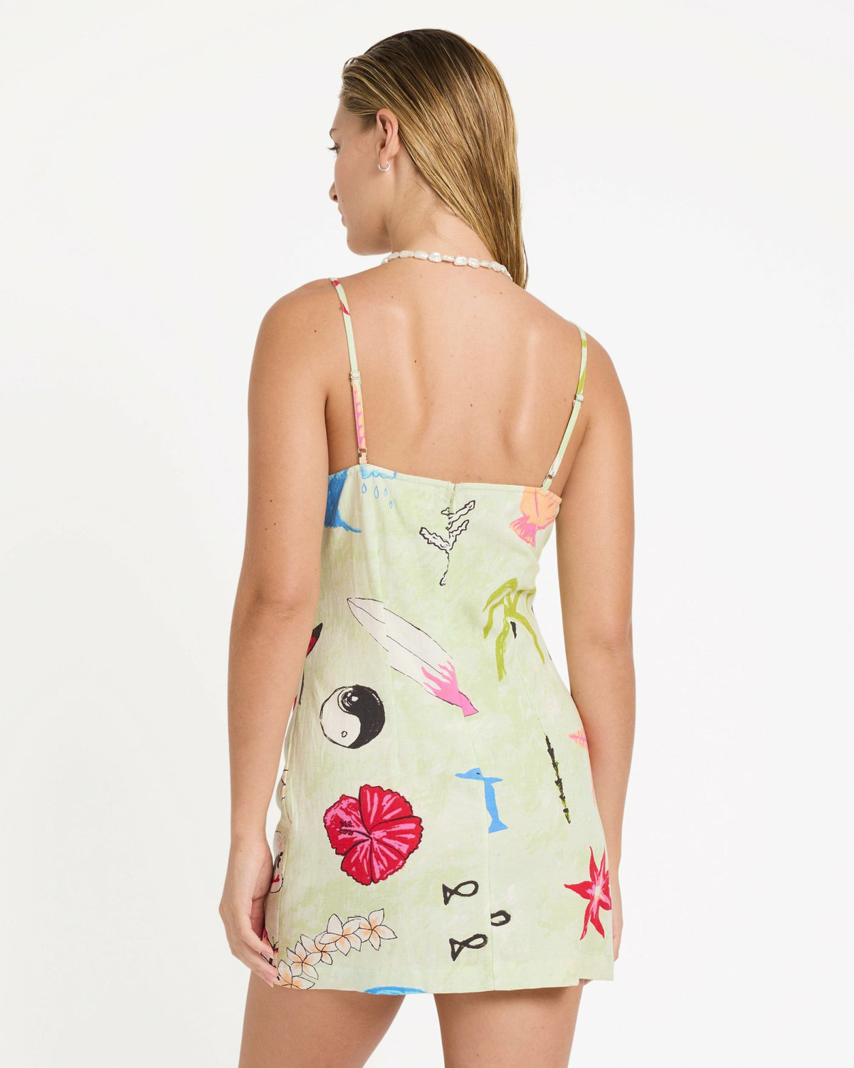 Billabong Women's Lottie Hall Woven Dress - Sunny Lime