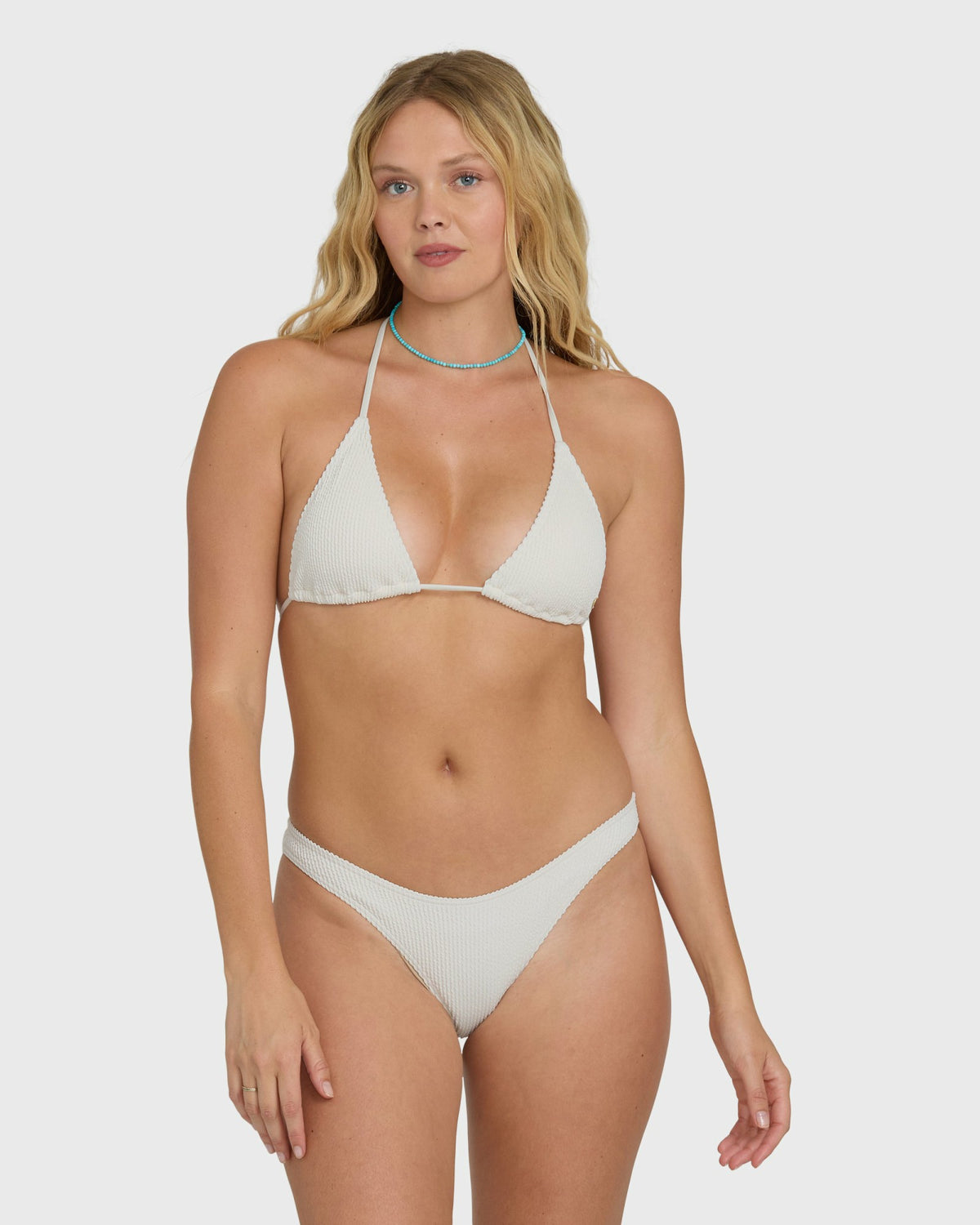 Billabong Women's Summer High Triangle Bikini Top - Salt Crystal