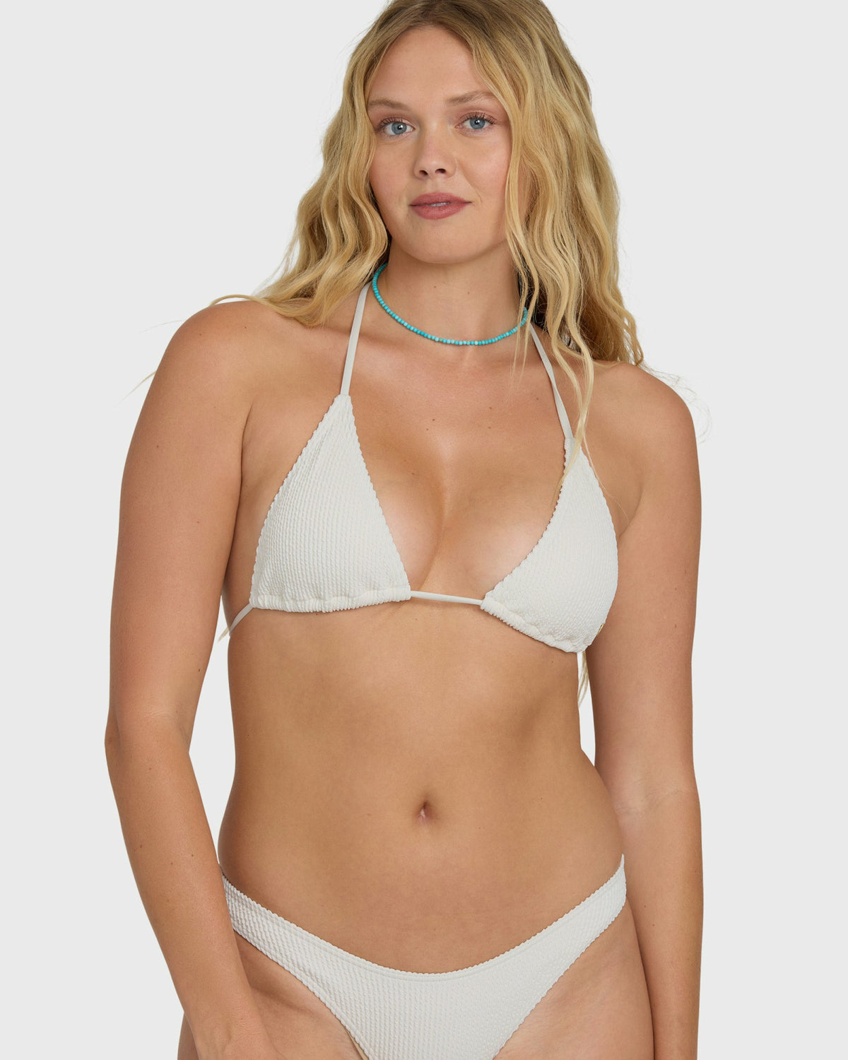 Billabong Women's Summer High Triangle Bikini Top - Salt Crystal