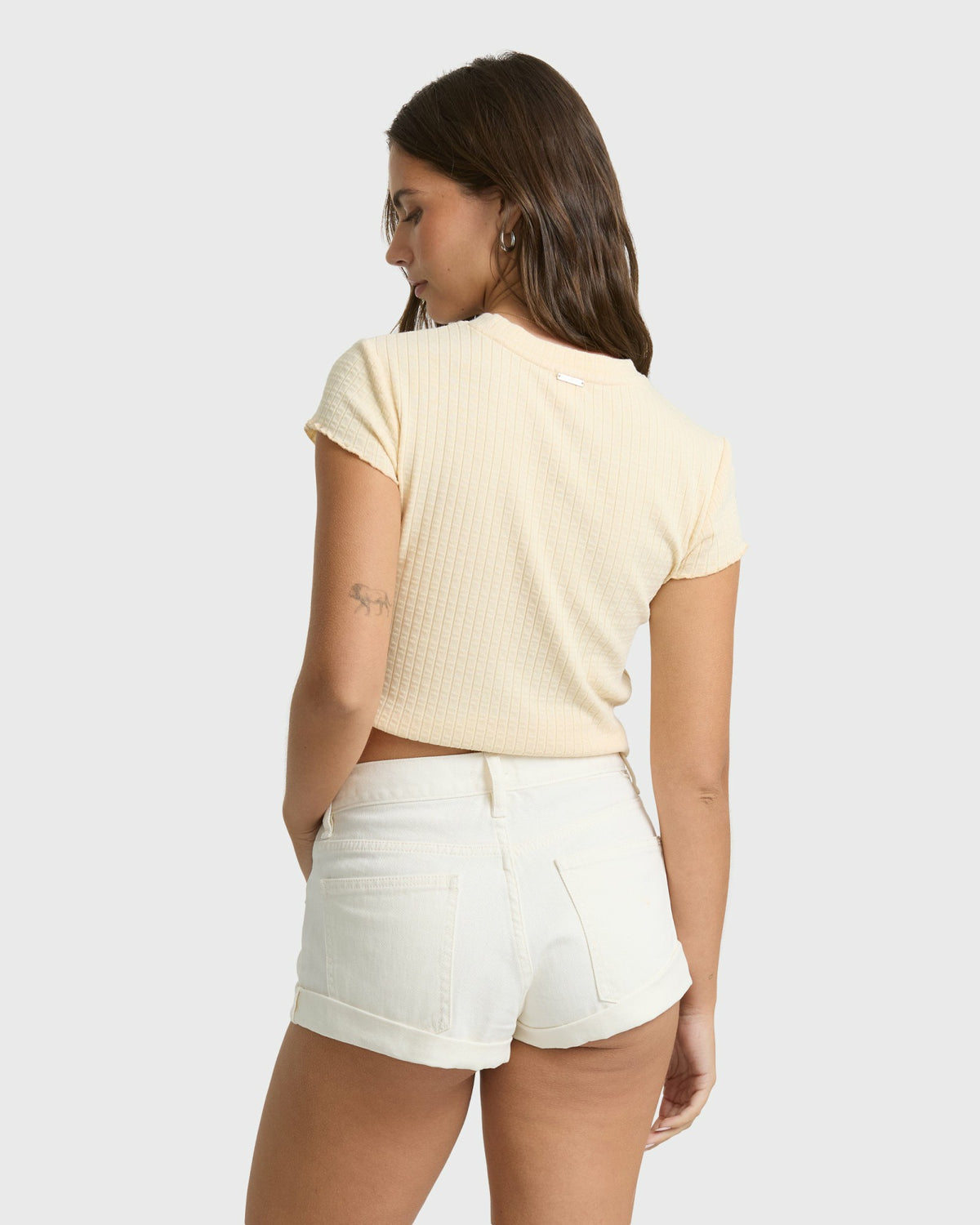 Billabong Women's Get Low Denim Shorts - Salt Crystal