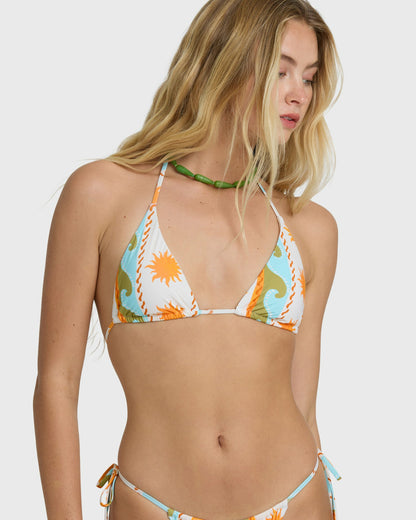 Billabong Women's Sunblind Remi Triangle Bikini Top - Salt Crystal
