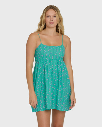 Billabong Women's Island Heat Mini Cover-Up - Green Tropics