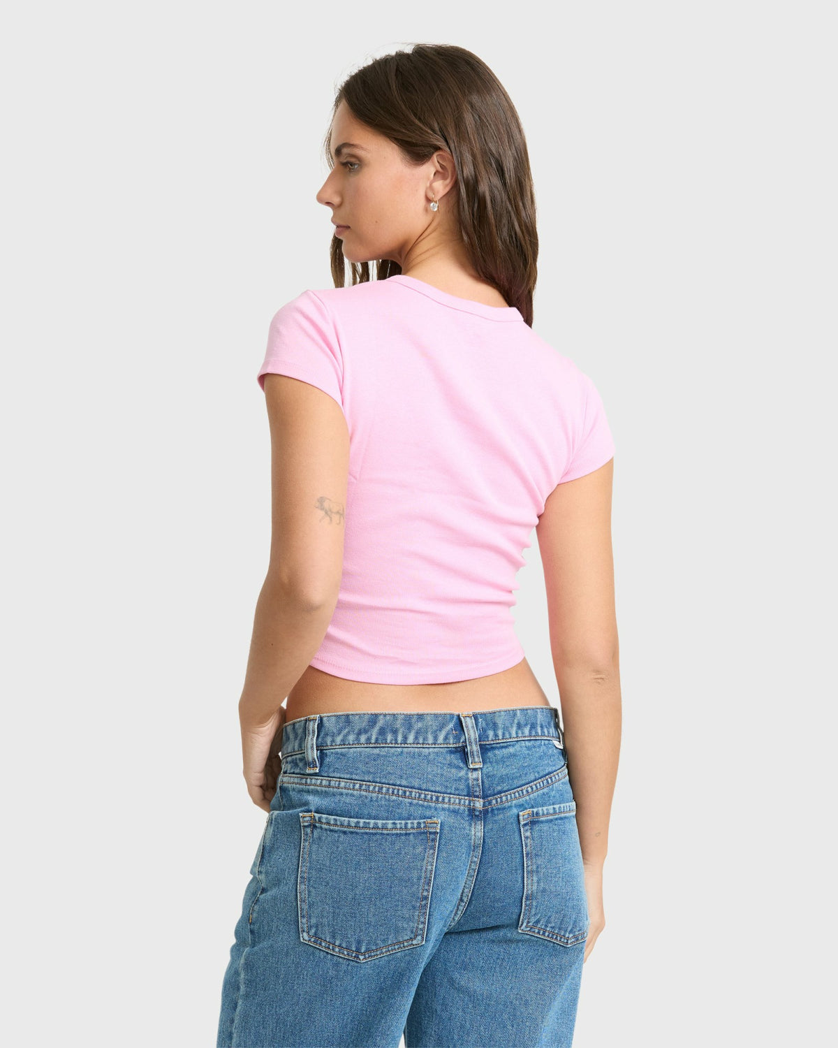 Billabong Women's Wonderful Garden Short Sleeve Knit T-Shirt - Prism Pink