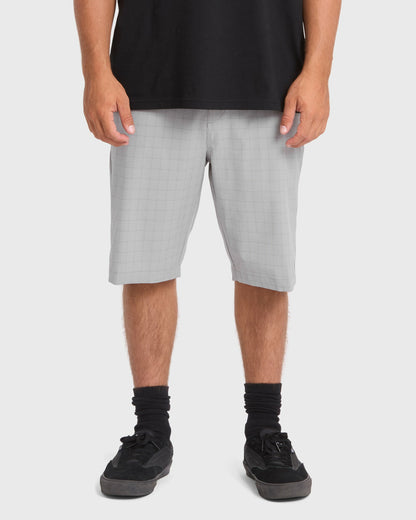 Billabong Men's Crossfire Submersible 21\" Amphibian Hybrid Shorts - Silver