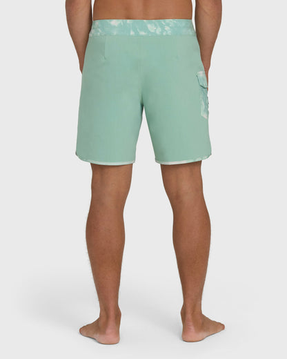 Billabong Men's 73 Pro 18\" Boardshorts - Granite Green