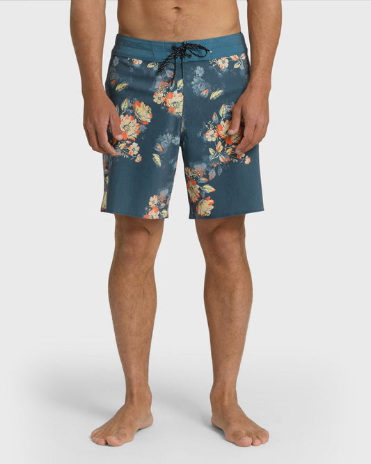 Billabong Men's Good Times Pro 18\" Boardshorts - Dark Denim Multi - Dark Denim