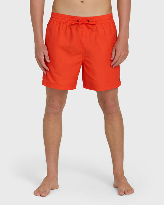 Billabong Men's All Day Laybacks 16\" Trunks - Fiesta Red