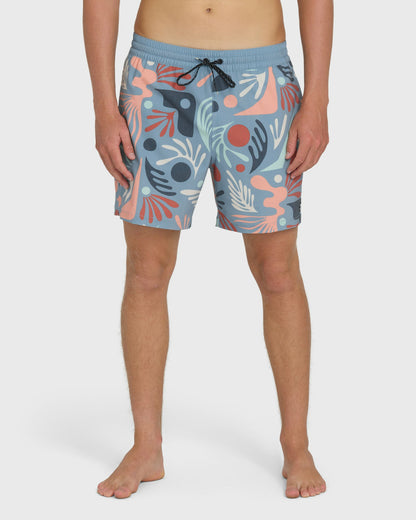 Billabong Men's Good Times Layback 16\" Trunks - Real Teal