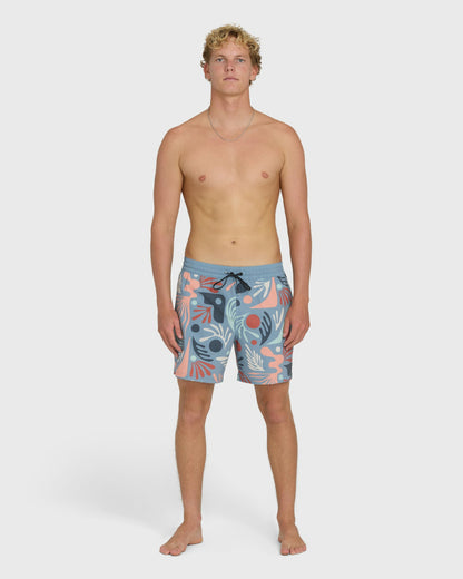 Billabong Men's Good Times Layback 16\" Trunks - Real Teal