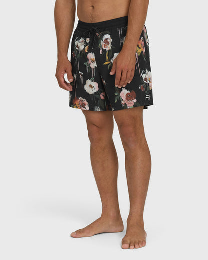Billabong Men's Good Times Layback 16\" Trunks - Black