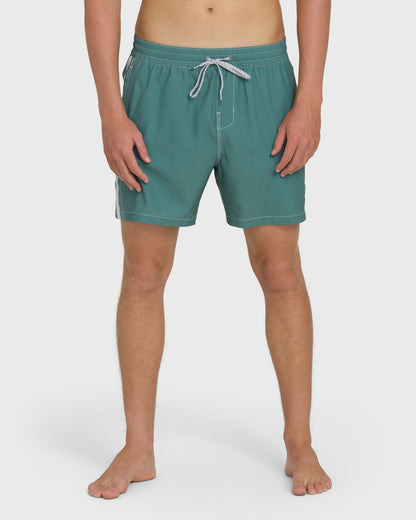 Billabong Men's Dbah Panel Layback 16\" Trunks - Deep Sea