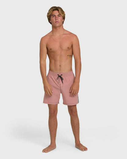 Billabong Men's Dbah Panel Layback 16\" Trunks - Ash Rose
