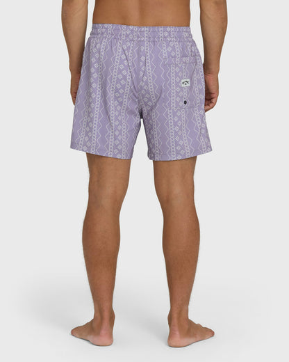 Billabong Men's Lineup Laybacks 16\" Trunks - Purple Ash