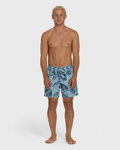 Billabong Men's Good Times Layback 16\" Trunks - Blue Fog