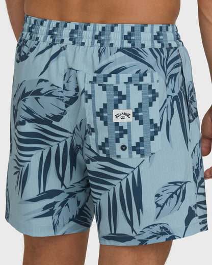 Billabong Men's Good Times Layback 16\" Trunks - Blue Fog