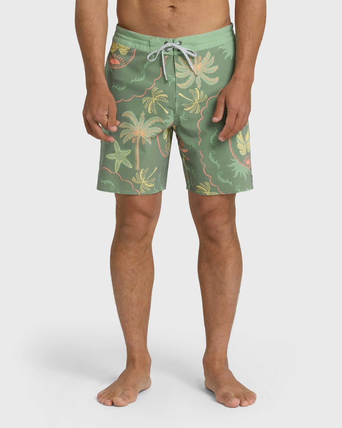 Billabong Men's Good Times Lo Tide 18\" Boardshorts - Sea Spray Multi - Sea Spray