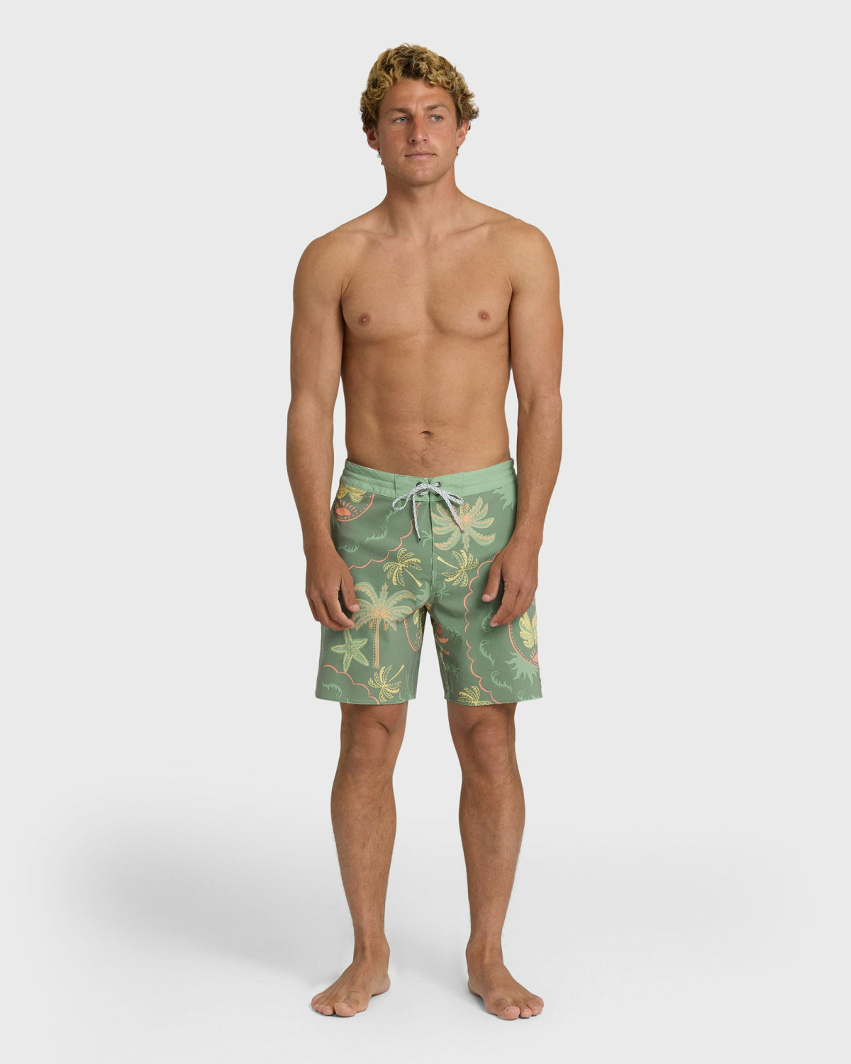 Billabong Men's Good Times Lo Tide 18\" Boardshorts - Sea Spray Multi - Sea Spray