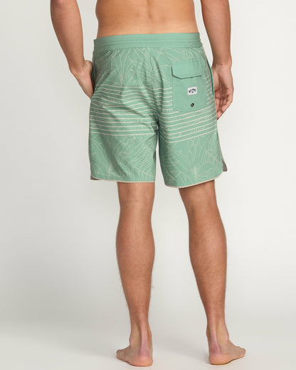Billabong Men's 73 Lo Tide 18\" Boardshorts - Mist Green