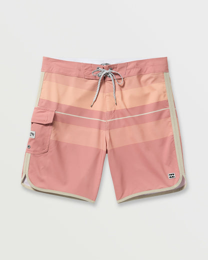 Billabong Men's 73 Pro Performance 18\" Boardshorts - Dusty Pink