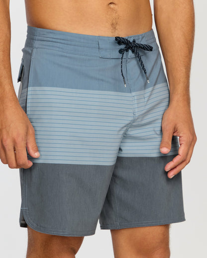 Billabong Men's 73 Lo Tide 18\" Boardshorts - Steel Blue