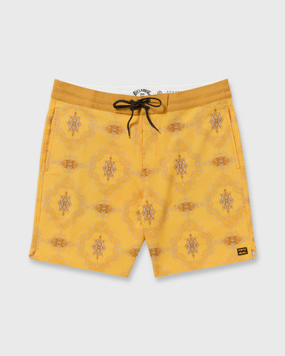 Billabong Men's Good Times Lo Tide 18\" Boardshorts - Dust Yellow