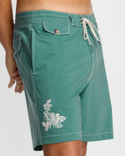 Billabong Men's Austin Garage Lo Tides 19\" Boardshorts - Teal