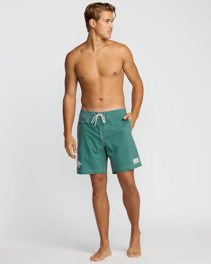 Billabong Men's Austin Garage Lo Tides 19\" Boardshorts - Teal