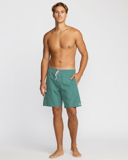 Billabong Men's Wategos Lo Tide 19\" Boardshorts - Sage Green