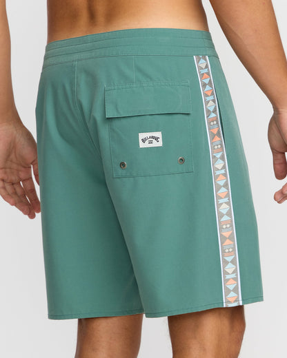 Billabong Men's Wategos Lo Tide 19\" Boardshorts - Sage Green