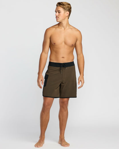 Billabong Men's 73 Pro Performance 18\" Boardshorts - Dark Military