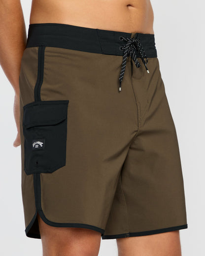 Billabong Men's 73 Pro Performance 18\" Boardshorts - Dark Military