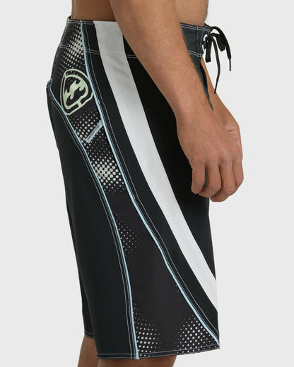 Billabong Men's Fluid 2k Pro 21\" Boardshorts - Black\/White - Black