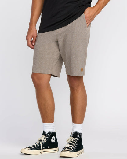 Billabong Men's Crossfire Submersible 21\" Hybrid Shorts - Tobacco