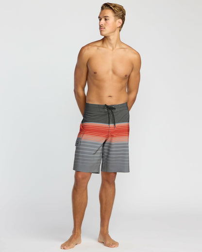 Billabong Men's All Day Stripe Pro Performance 20\" Boardshorts - Sunset