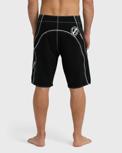 Billabong Men's Fluid 2K Pro Performance 21\" Boardshorts - Black White