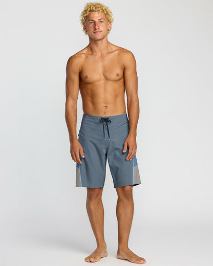 Billabong Men's Straddie Airlite 20\" Boardshorts - Steel Blue