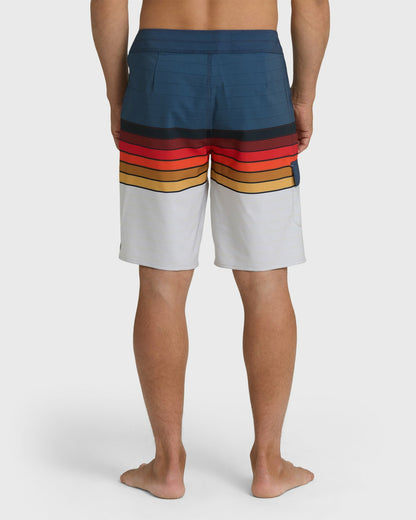 Billabong Men's All Day Stripe Pro 20\" Boardshorts - Sunset Ocean Multi - Sunset Ocean