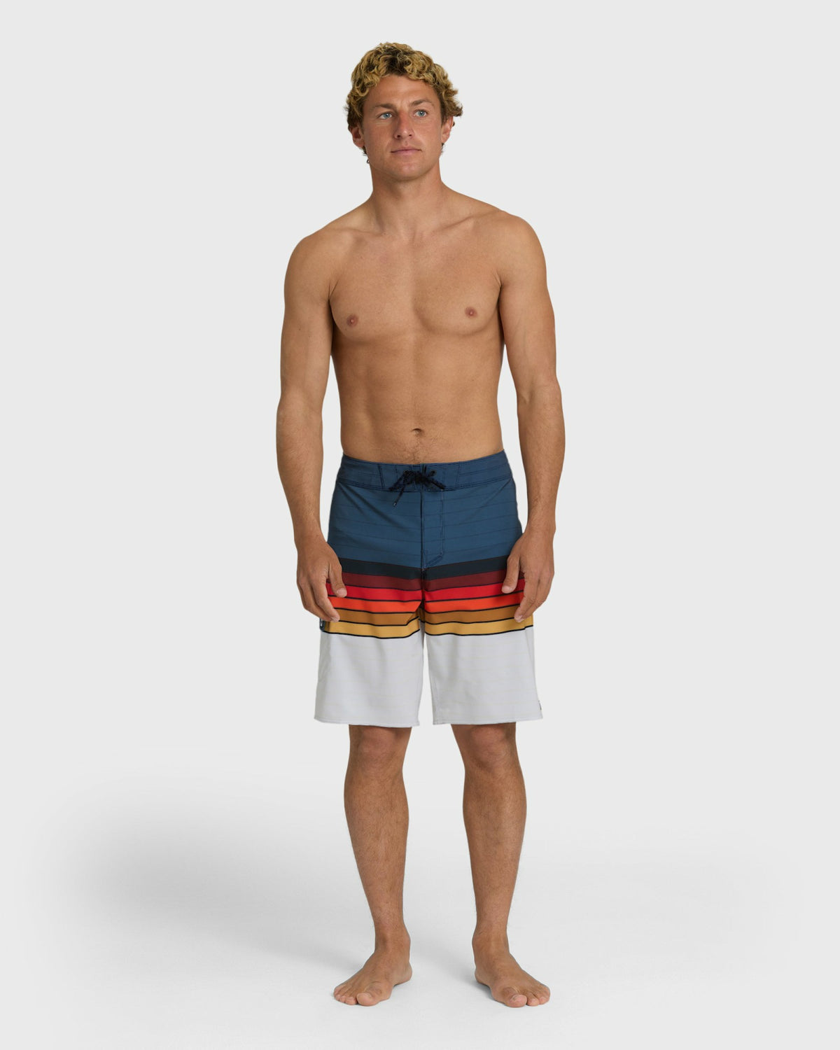 Billabong Men's All Day Stripe Pro 20\" Boardshorts - Sunset Ocean Multi - Sunset Ocean