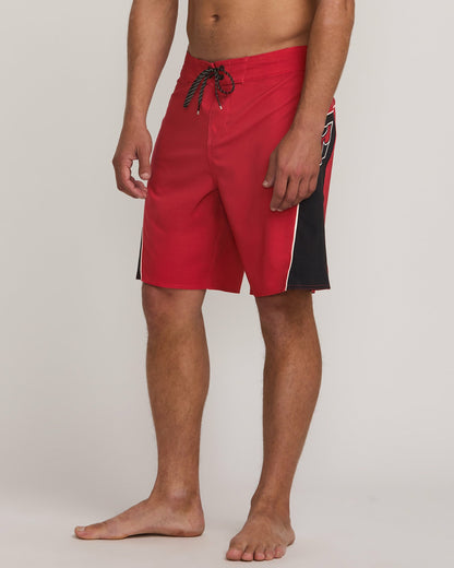 Billabong Men's Straddie Pro Performance 20\" Boardshorts - Scarlet
