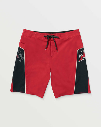 Billabong Men's Straddie Pro Performance 20\" Boardshorts - Scarlet