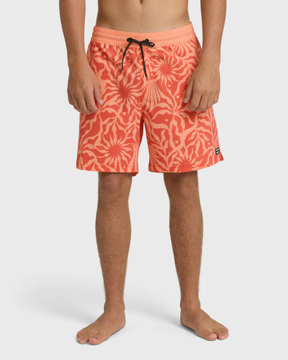 Billabong Men's Good Times Layback 16\" Trunks - Cantaloupe