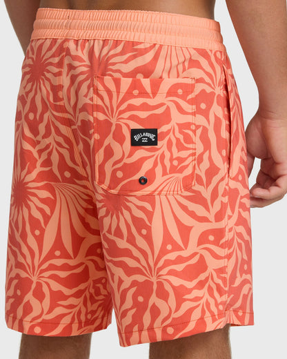 Billabong Men's Good Times Layback 16\" Trunks - Cantaloupe