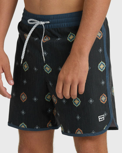 Billabong Men's Seventy Three Layback 16\" Trunks - Navy