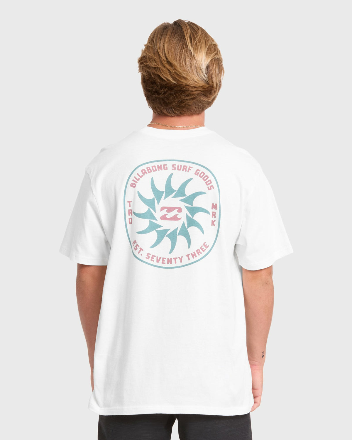 Billabong Men's Rotation Premium Short Sleeve Knit Graphic T-Shirt - Off White