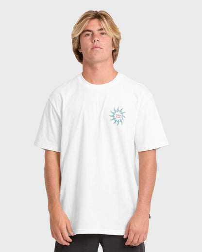 Billabong Men's Rotation Premium Short Sleeve Knit Graphic T-Shirt - Off White