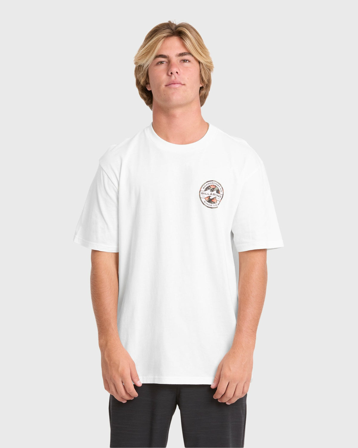Billabong Men's Hollow Premium Short Sleeve Knit T-Shirt - Off White