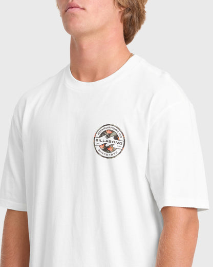 Billabong Men's Hollow Premium Short Sleeve Knit T-Shirt - Off White