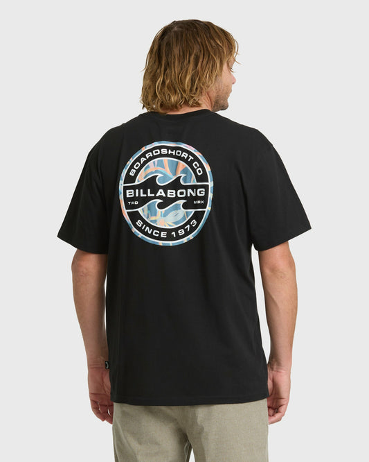 Billabong Men's Hollow Premium Short Sleeve Knit T-Shirt - Black
