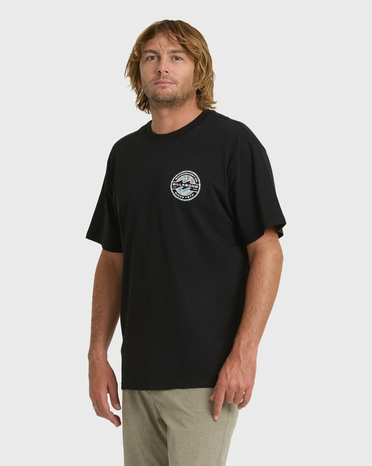 Billabong Men's Hollow Premium Short Sleeve Knit T-Shirt - Black